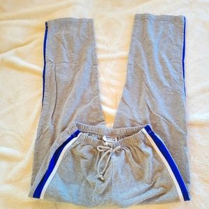 Perpetual Womans Sweat Pants Elastic Waist - Gray - Size L